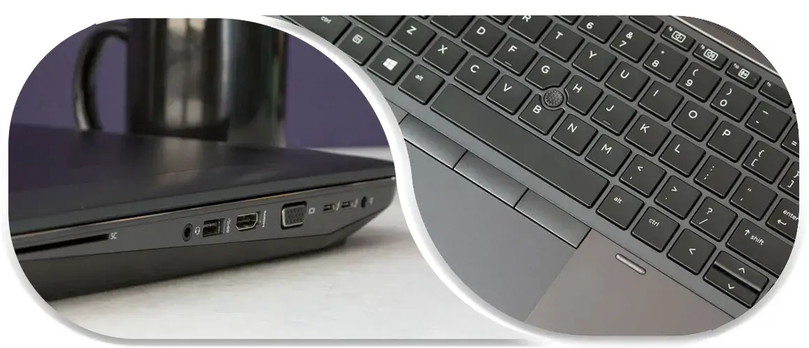 تاچ پد لپ تاپ استوک zbook مدل 17 جی 4